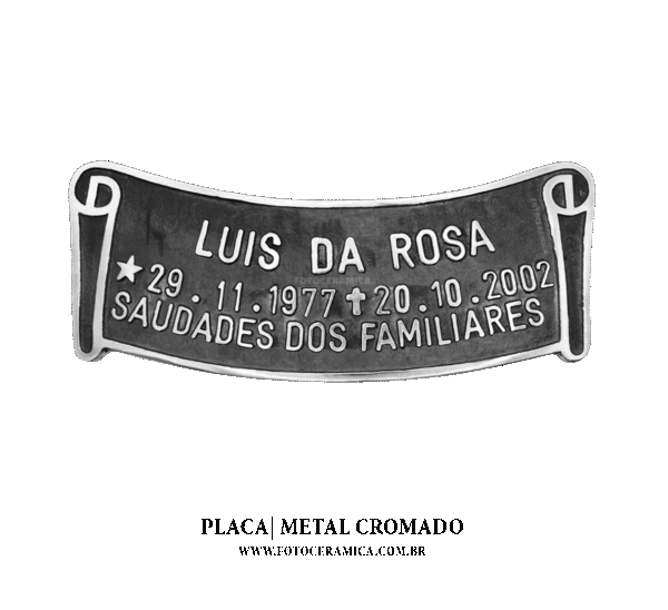 Pergaminho de Metal personalizado para túmulos